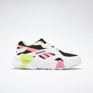 Adidasy Damskie Reebok Aztrek Double Białe/Czarne/Różowe PL 02KWSVG